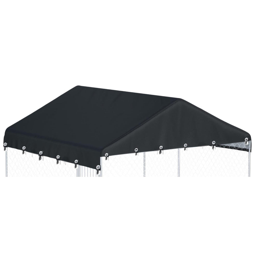 Black Outdoor Dog Kennel Cover 10'W x 10'L O613641