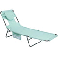 Portable Folding Beach Chair with Face Hole M930953