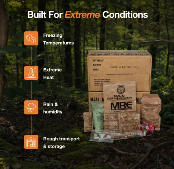 Emergency Food Supply Freeze Dried Ready Meals Variety Pack of 48 S8582