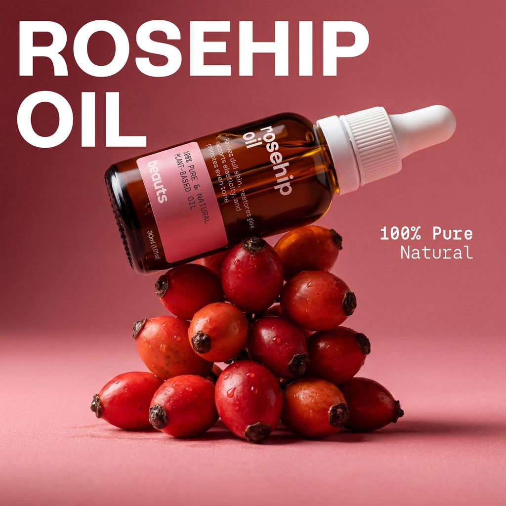 Cold-Pressed Unrefined Rosehip Seed Oil 1 oz A1310