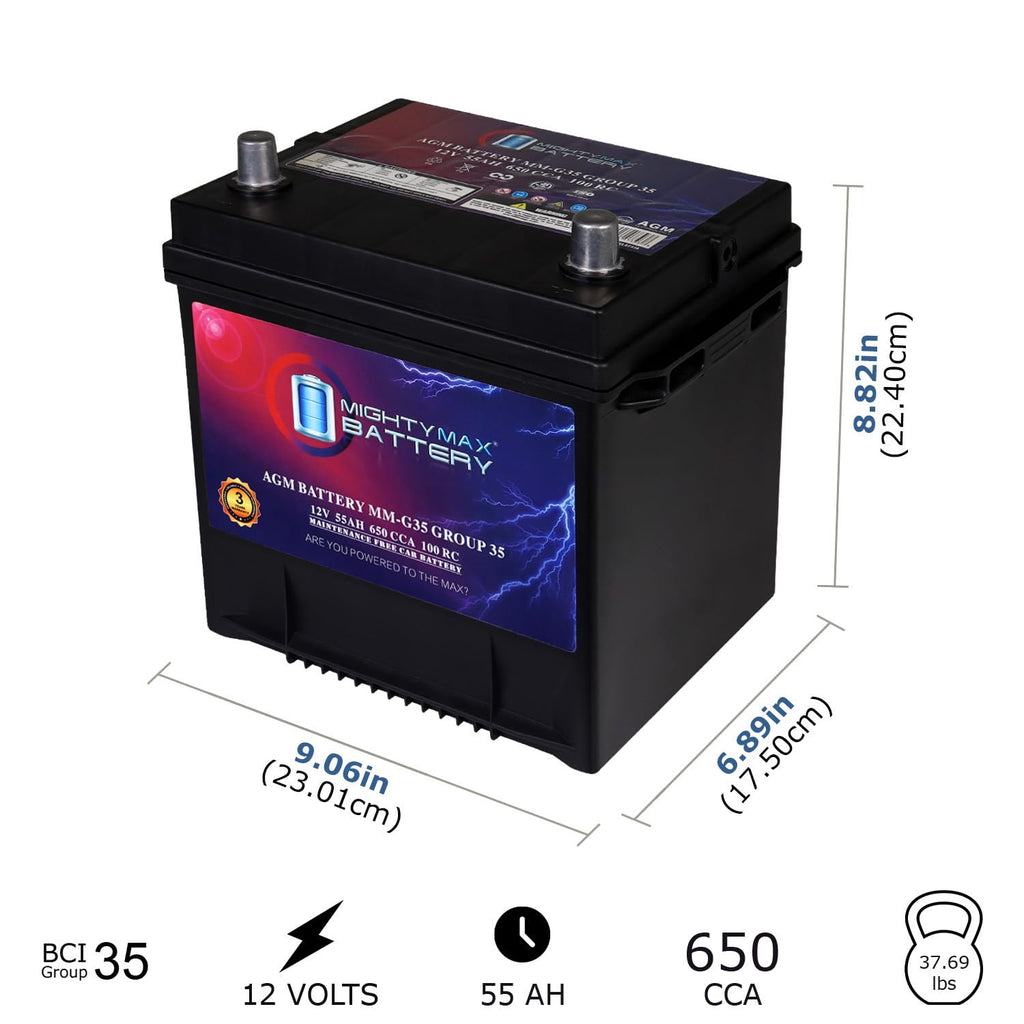 12V 55Ah AGM Replacement Battery U81849