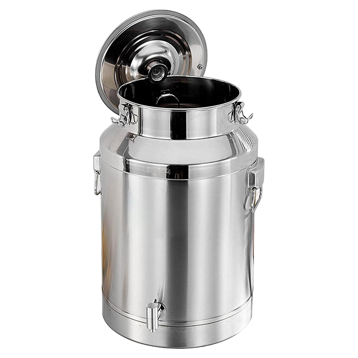 304 Stainless Steel Airtight Food Storage Container with Lid Faucet and Handles Z943654