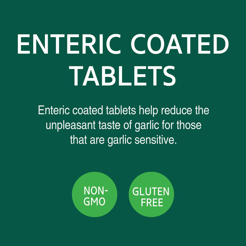 Garlic Extract Tablets, Enteric Coated, 60 Count W65137