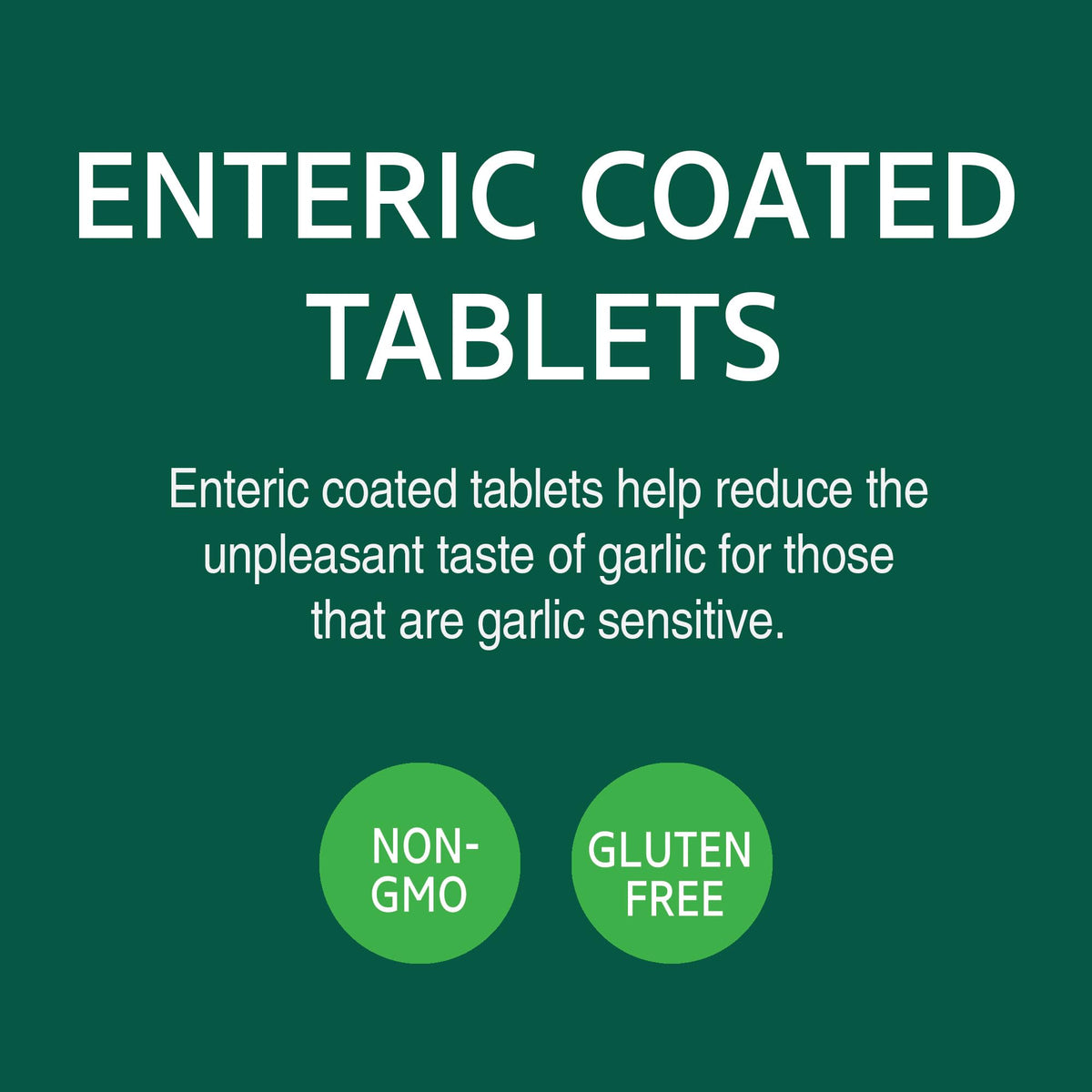 Garlic Extract Tablets, Enteric Coated, 60 Count W65137
