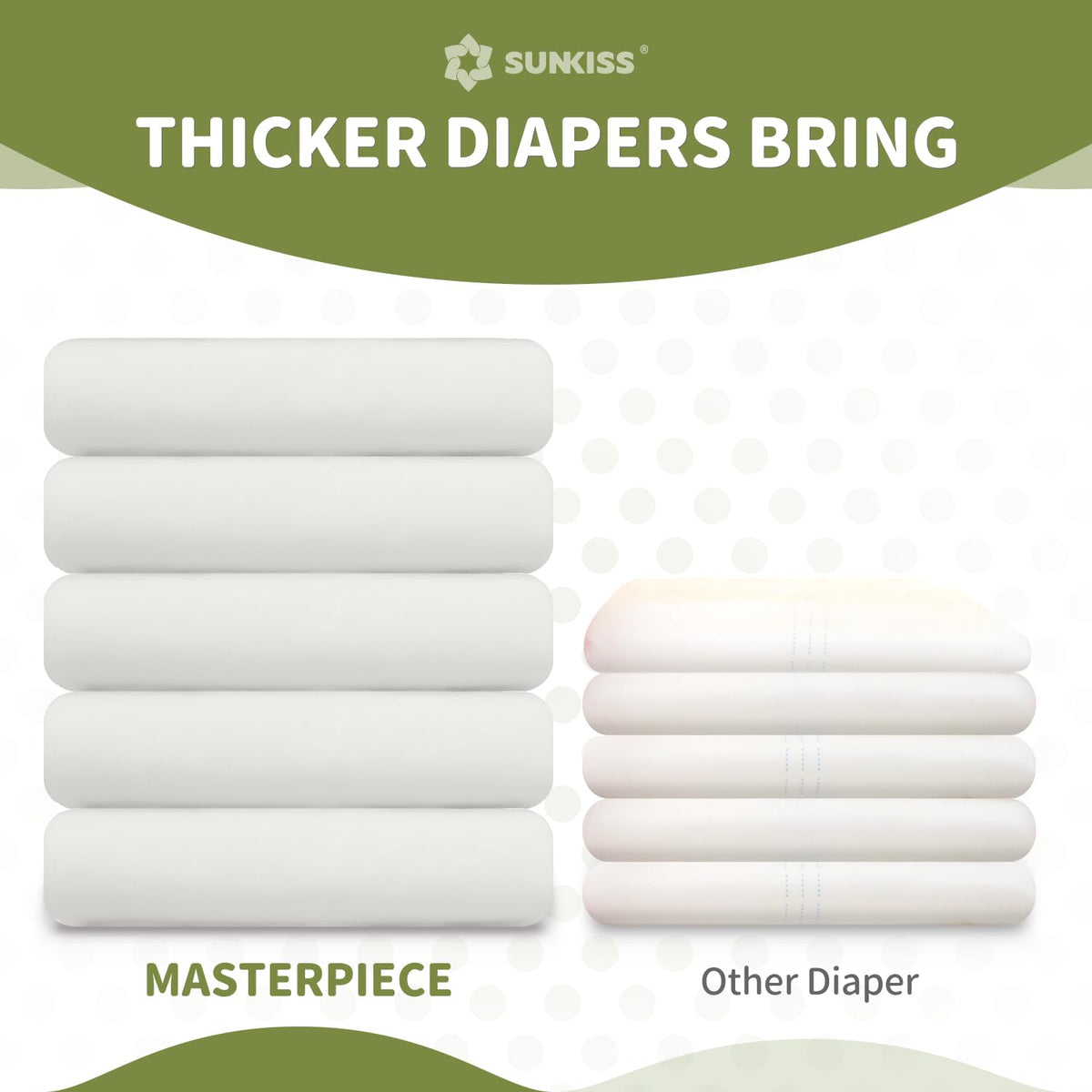 Adult Diapers with Tabs, L/XL, White, 40 Count U29193