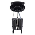 Portable Shampoo Bowl Electric Pump 2 Buckets Height Adjustable Y577