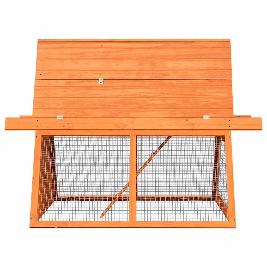 Brown Wooden Rabbit Hutch N398281