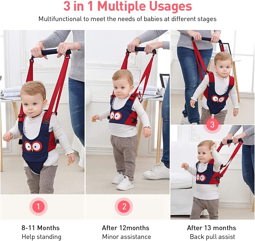 Adjustable Baby Walking Helper with Detachable Harness D8428