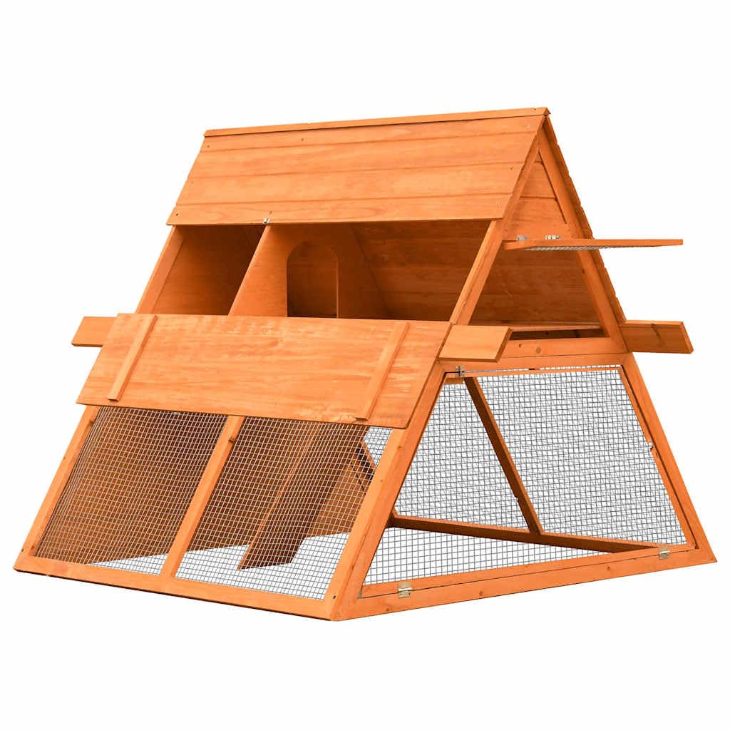 Brown Wooden Rabbit Hutch N398281