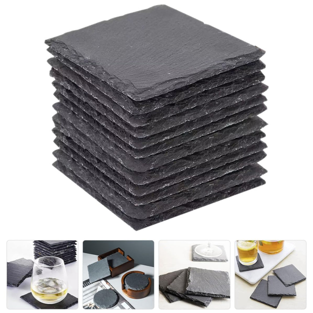 Natural Stone Coasters Set 12pcs F4188