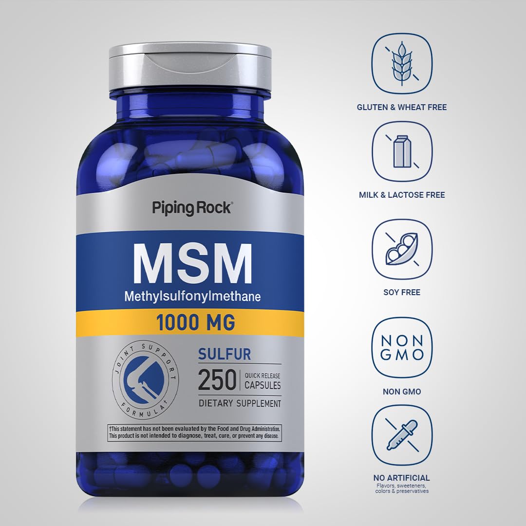 MSM 1000mg Capsules 250 Count S40782