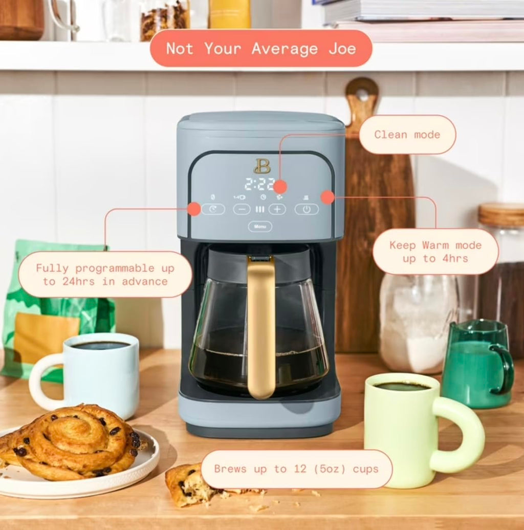 Cornflower Blue 12-Cup Programmable Coffee Maker B363