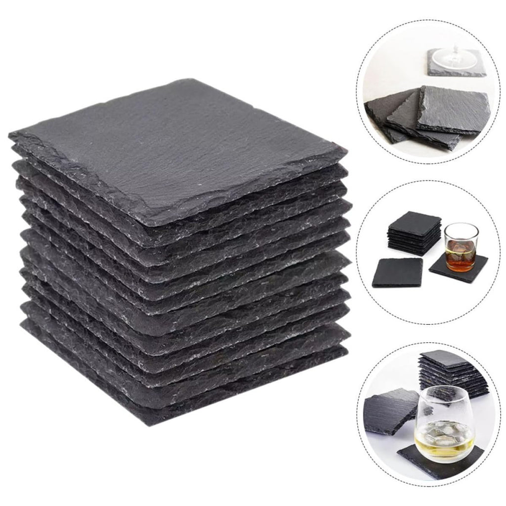 Natural Stone Coasters Set 12pcs F4188