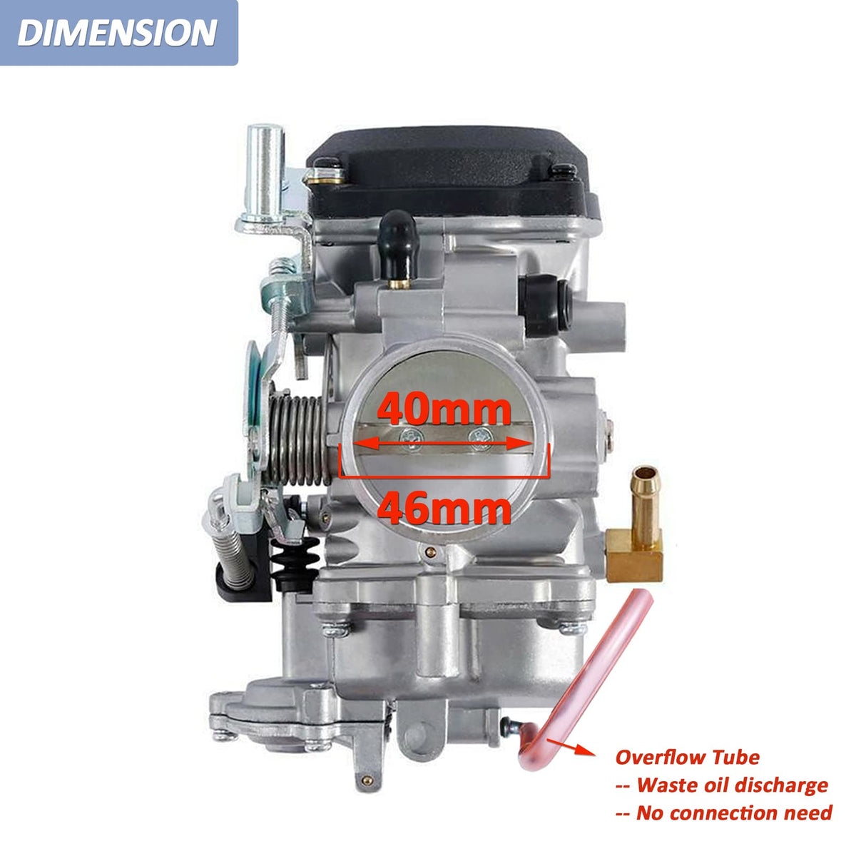 CV40 Carburetor with Fuel Filter Spark Plug Jets V972498