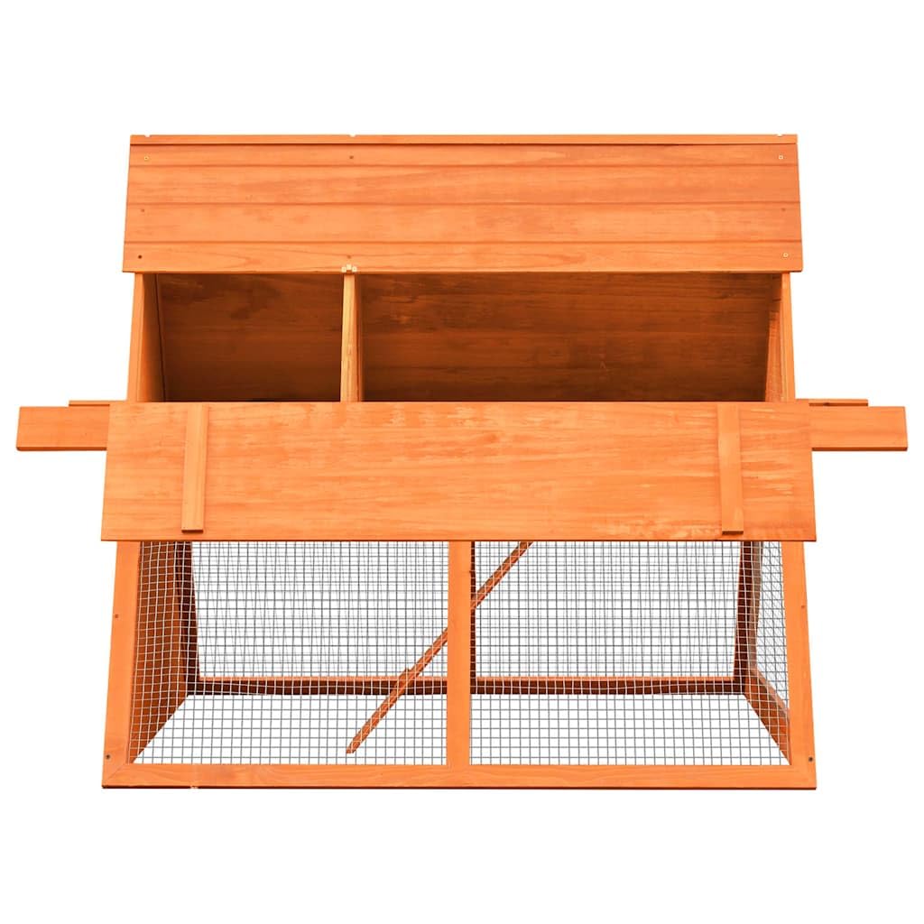 Brown Wooden Rabbit Hutch N398281