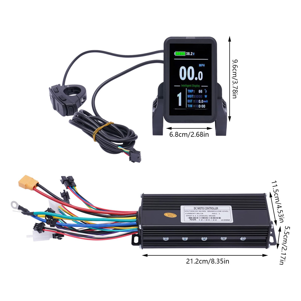 48V 1000W E-Bike Conversion Kit with Display Brushless Gearless Motor T419