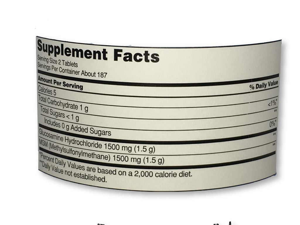 Glucosamine with MSM 375 Tablets R994986