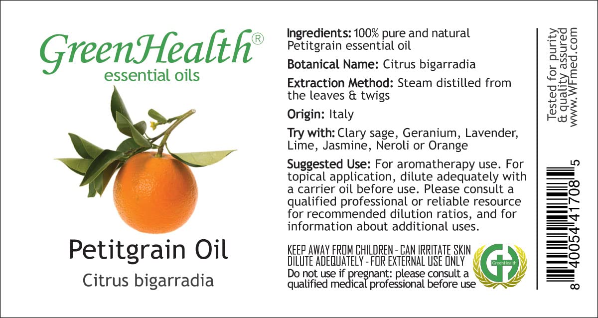 Petitgrain 8 fl oz Glass Bottle Pure Essential Oil N243