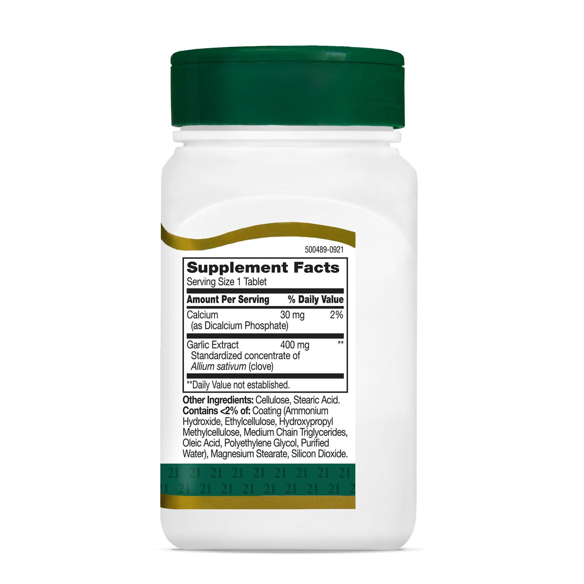 Garlic Extract Tablets, Enteric Coated, 60 Count W65137