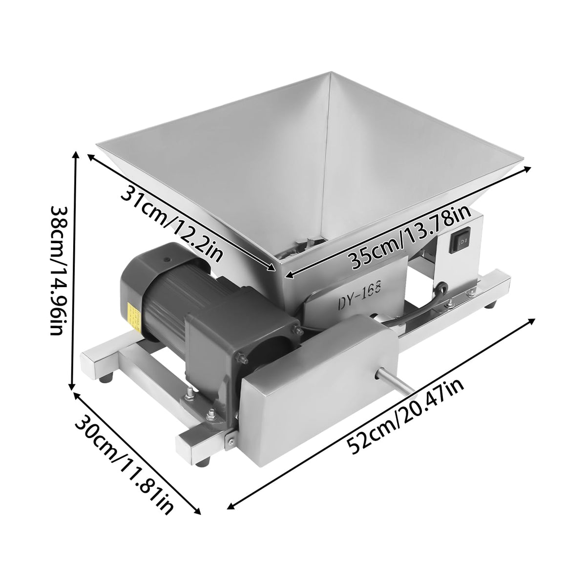 60W Stainless Steel 4L Fruit Crusher W299303