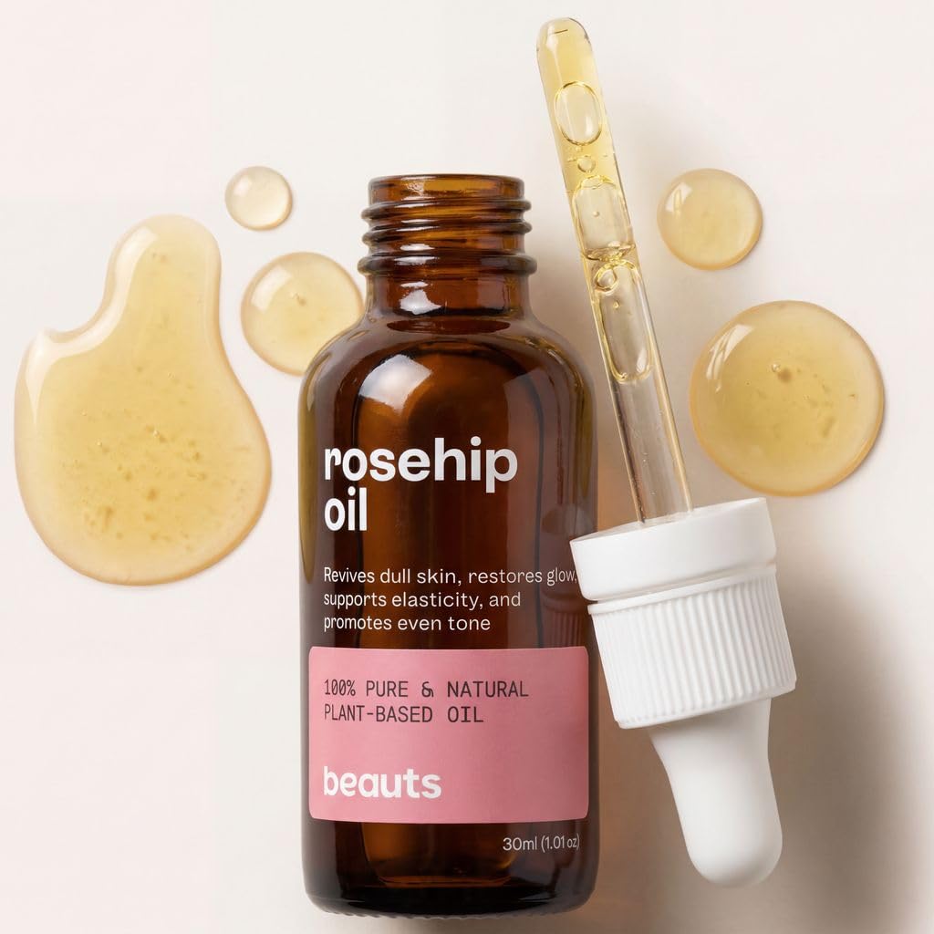 Cold-Pressed Unrefined Rosehip Seed Oil 1 oz A1310