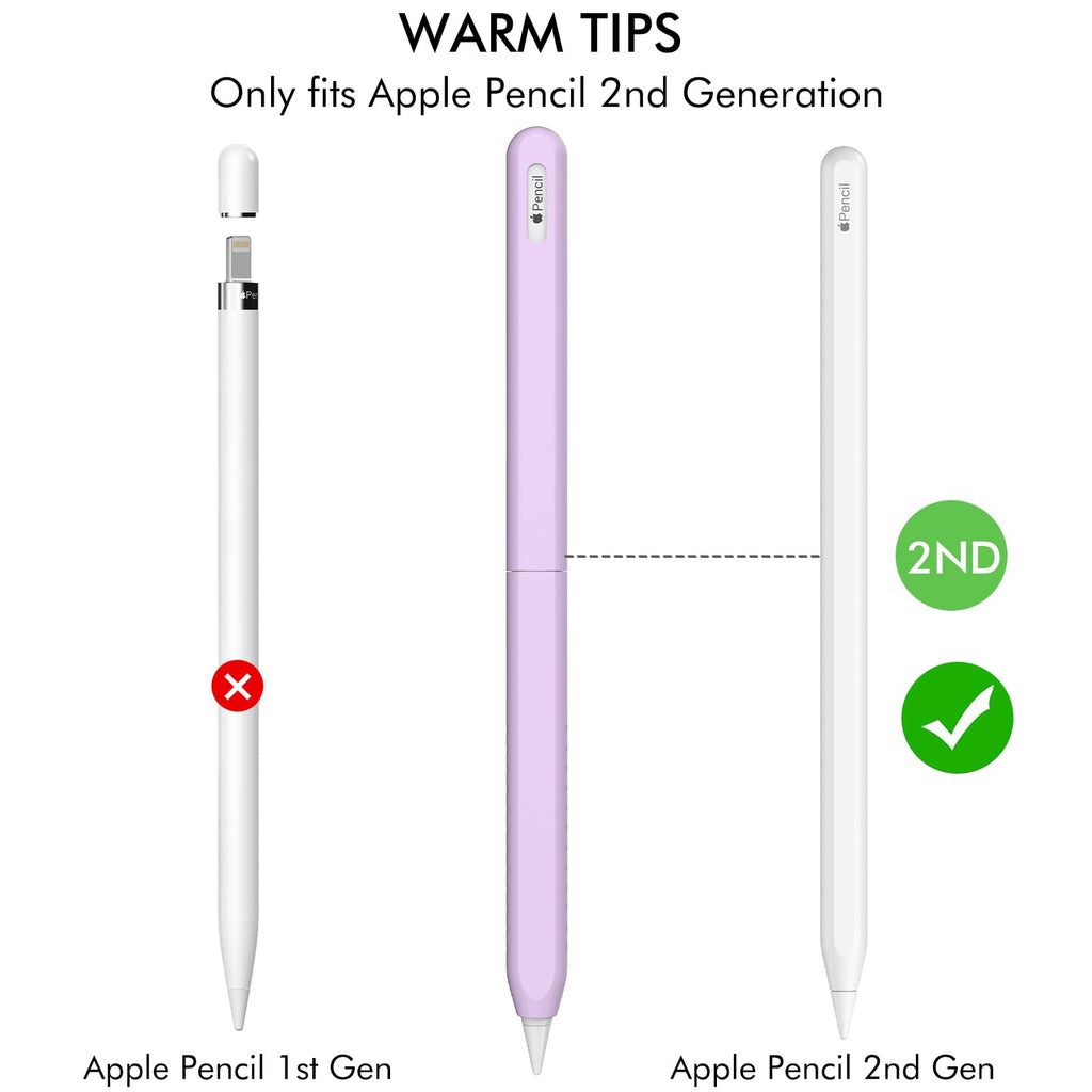 2 Pack Silicone Case for Apple Pencil 2nd Generation A12653