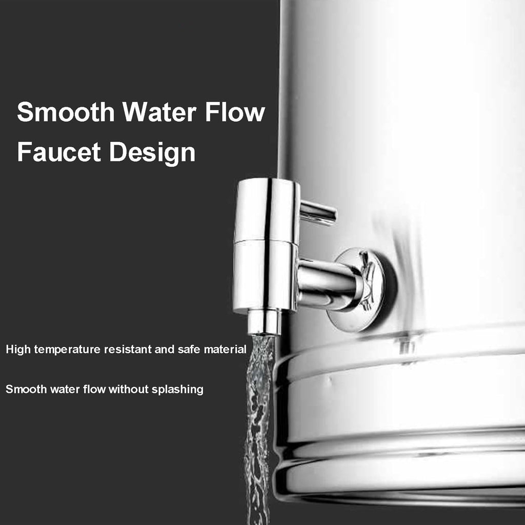 304 Stainless Steel Airtight Food Storage Container with Lid Faucet and Handles Z943654