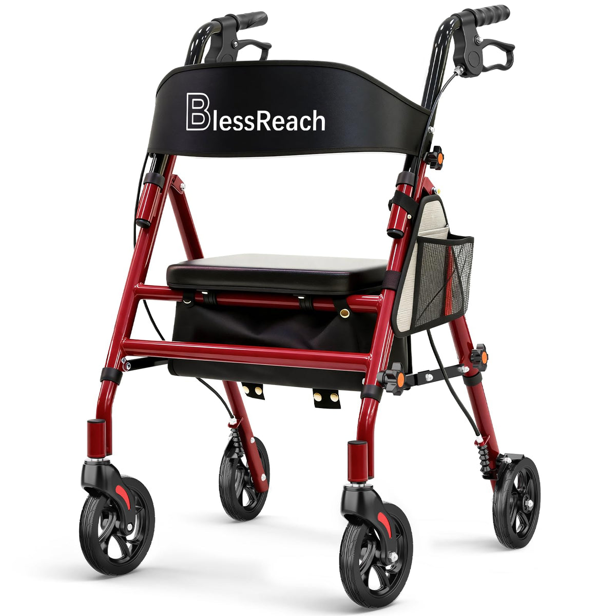 Lightweight Foldable Rollator Walker with Seat C1711