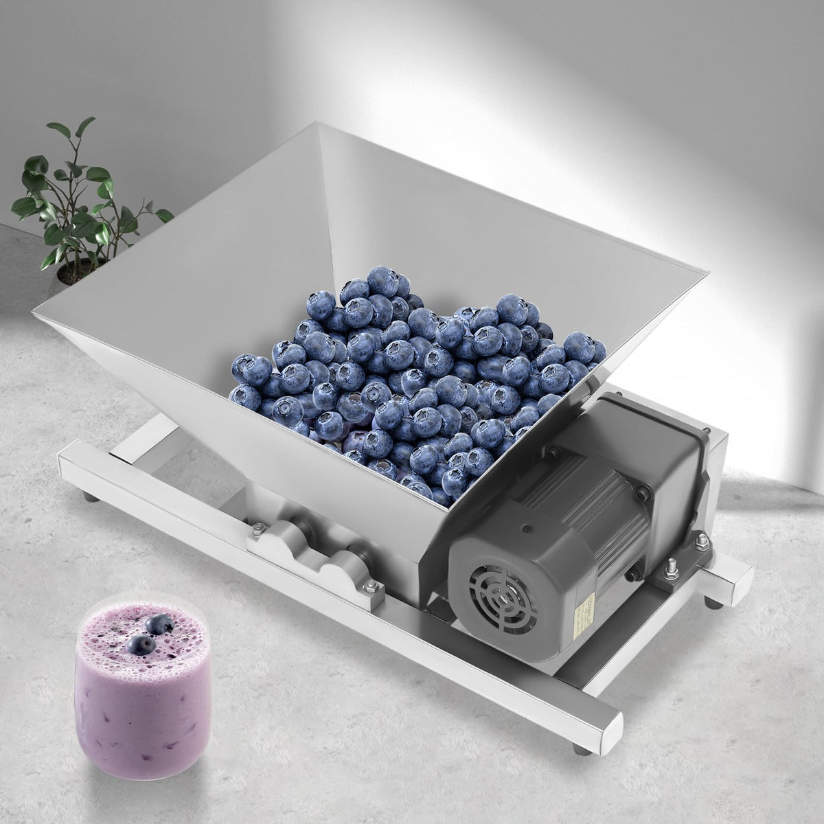 60W Stainless Steel 4L Fruit Crusher W299303