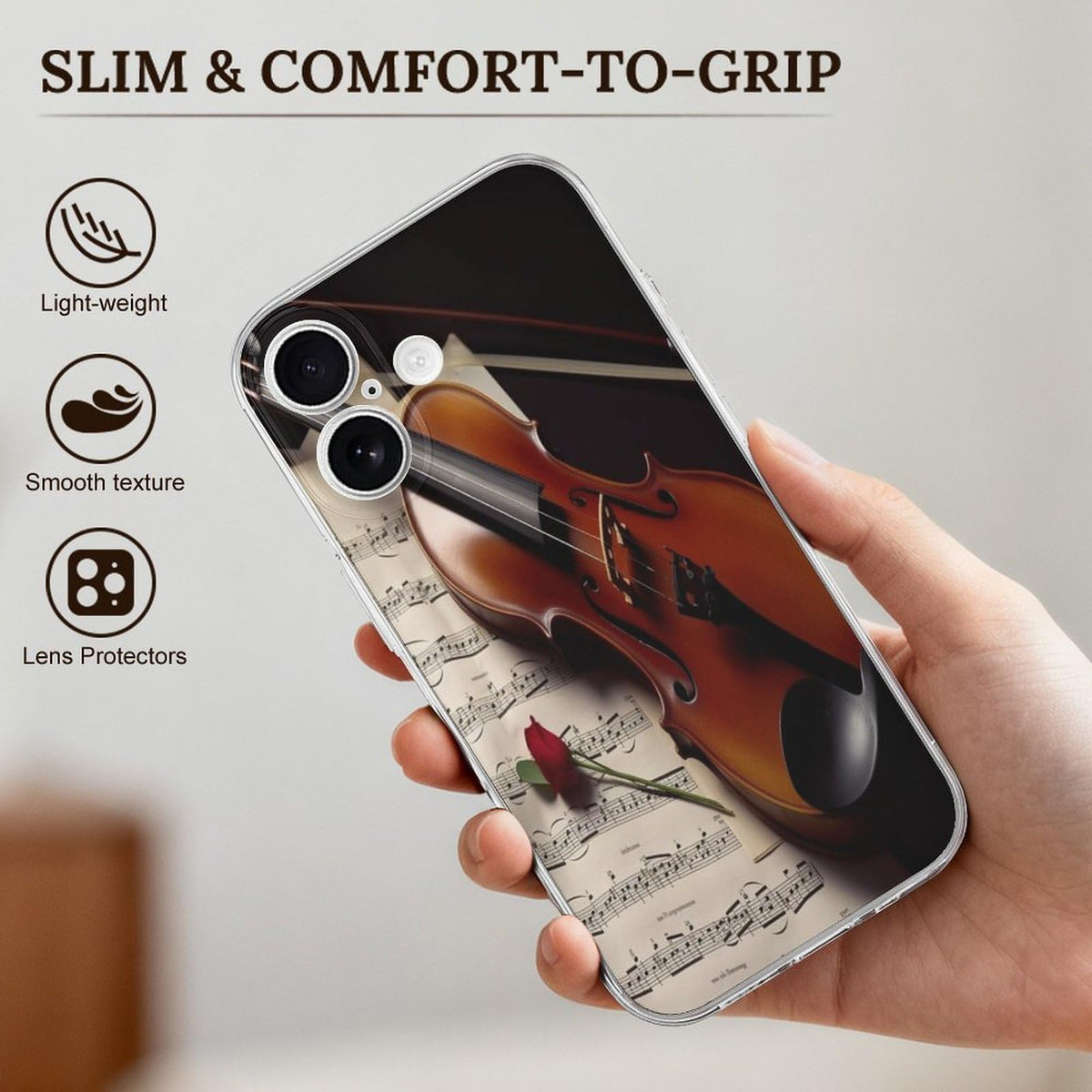 iPhone 17 Slim Shockproof Transparent Case A10300