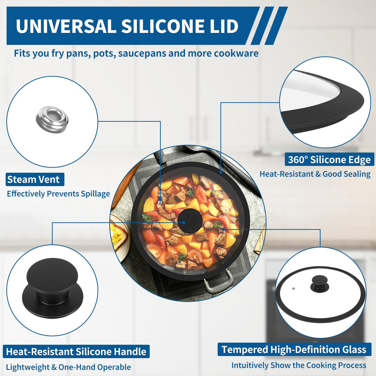 10 Inch Tempered Glass Pan Lid P72466
