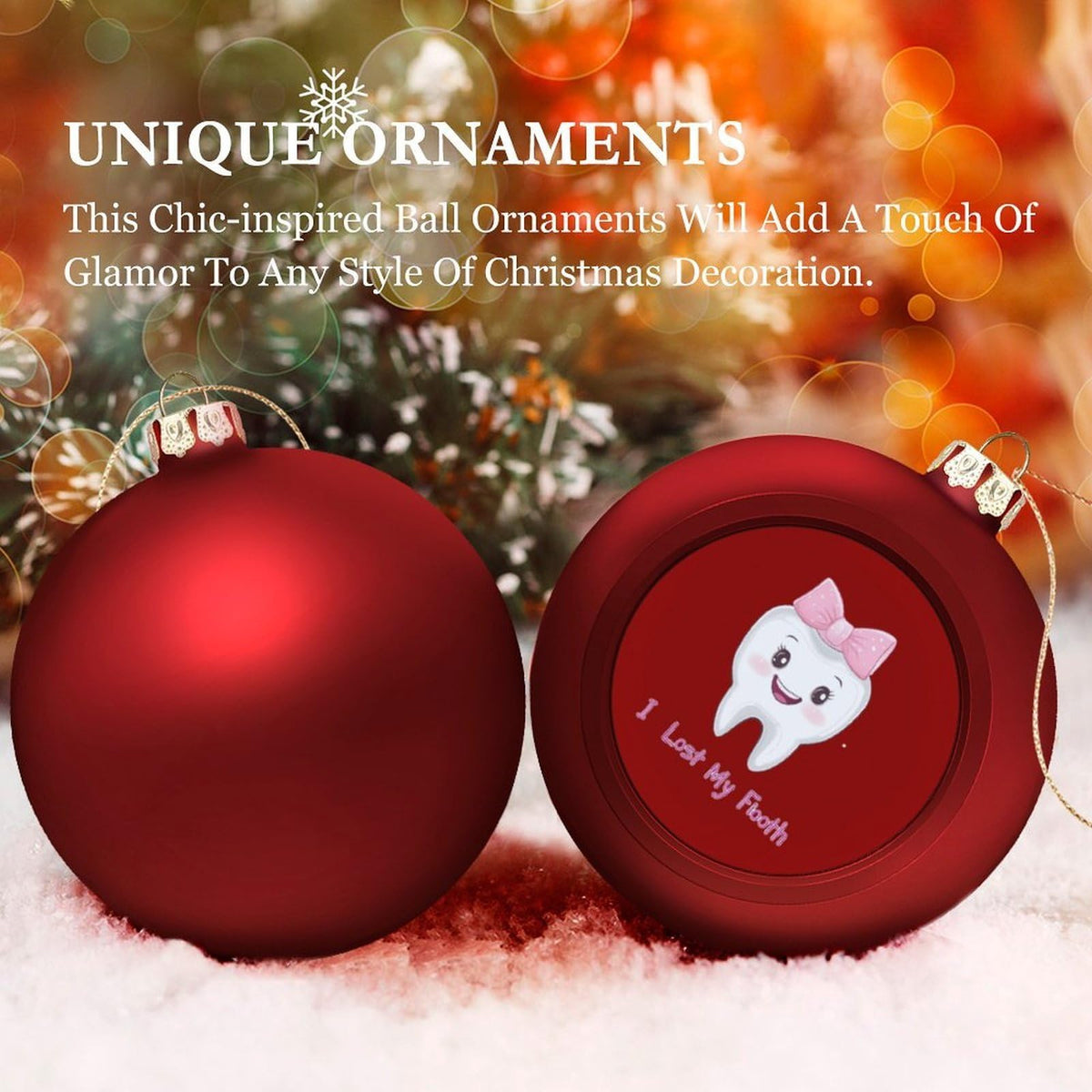 Christmas Balls Ornaments 4PCS R534676