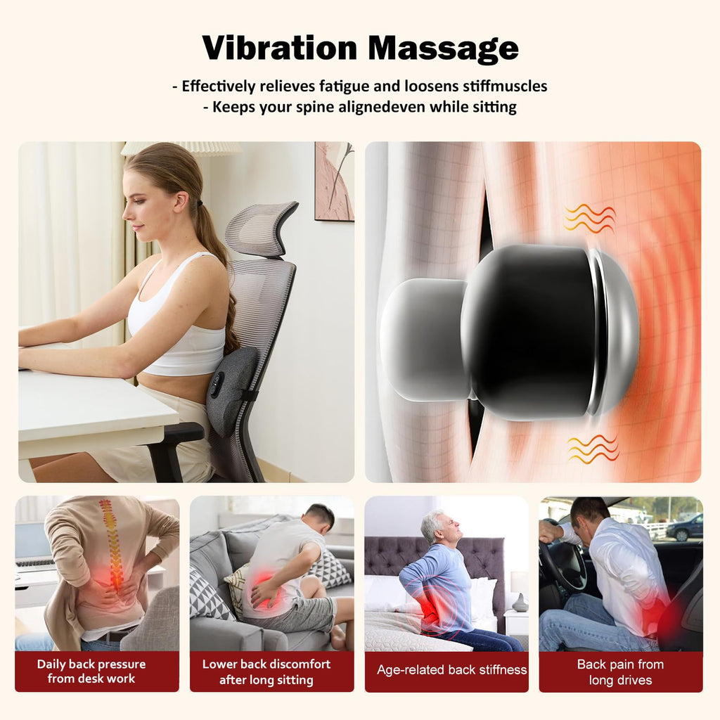 Back Massager with Heat, Vibration, Airbag Stretch M129408
