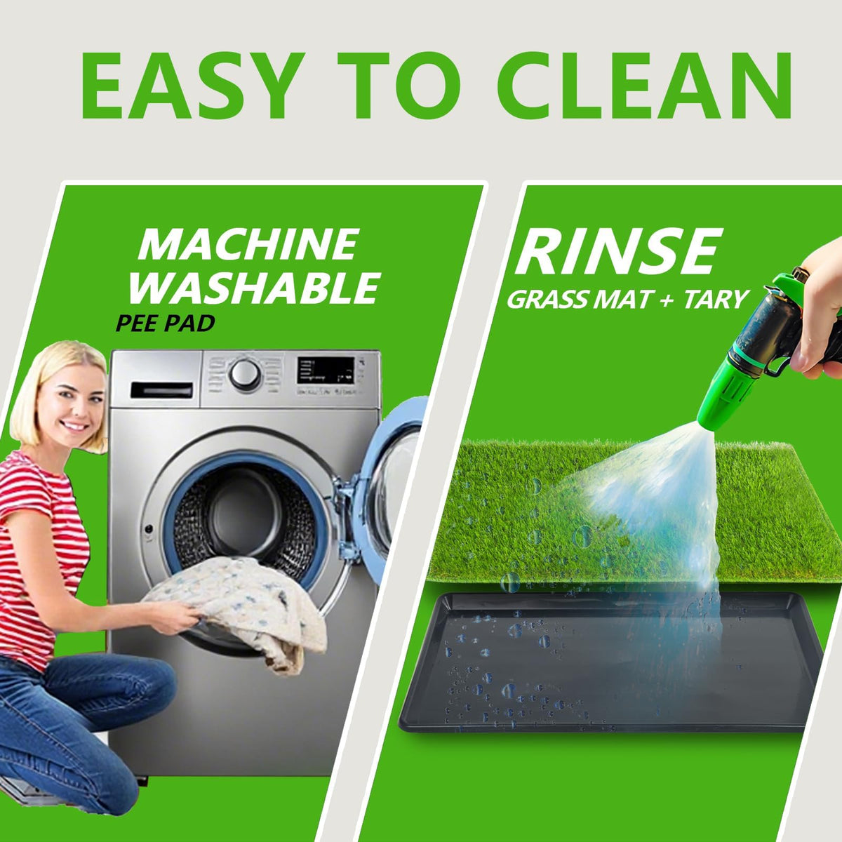 Reusable Dog Loo System with Artificial Grass Turf, Tray, 35x23in G441