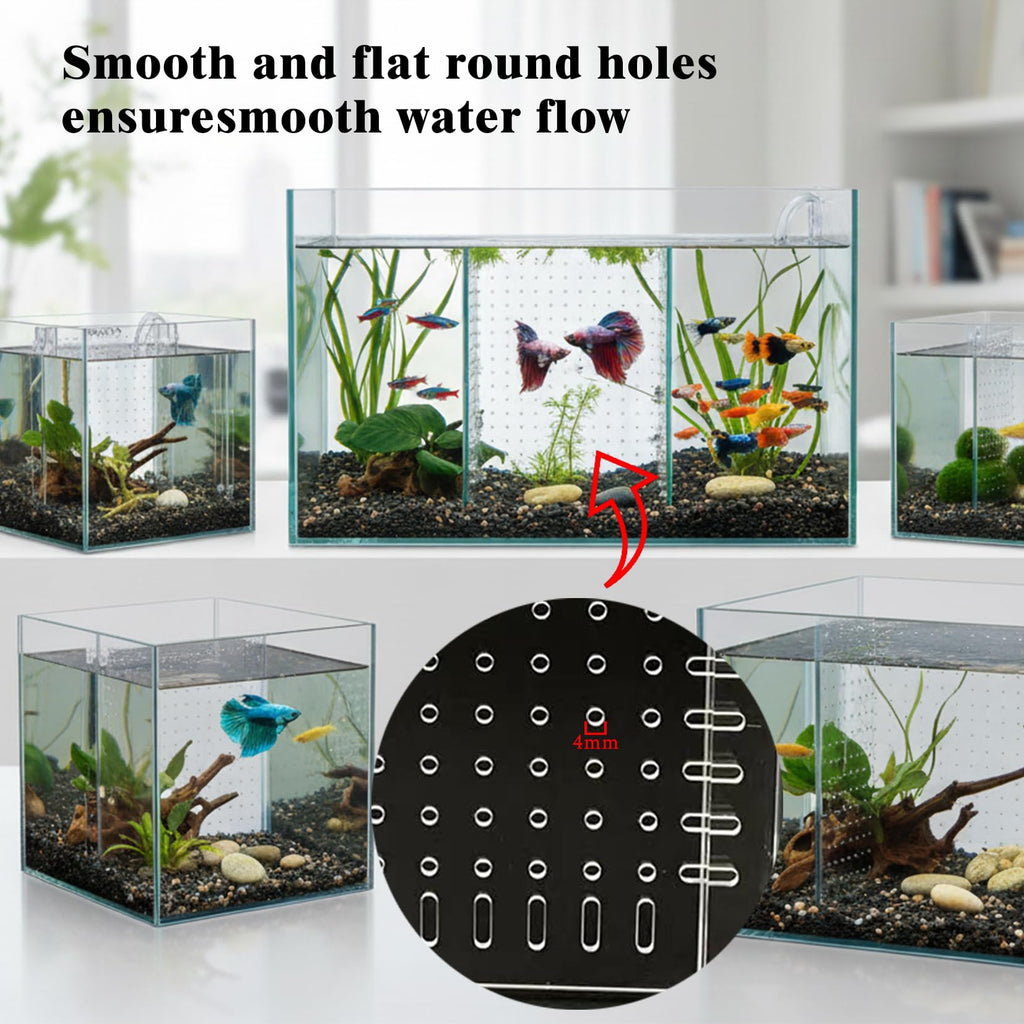 Acrylic Aquarium Divider with Suction Cups C356458