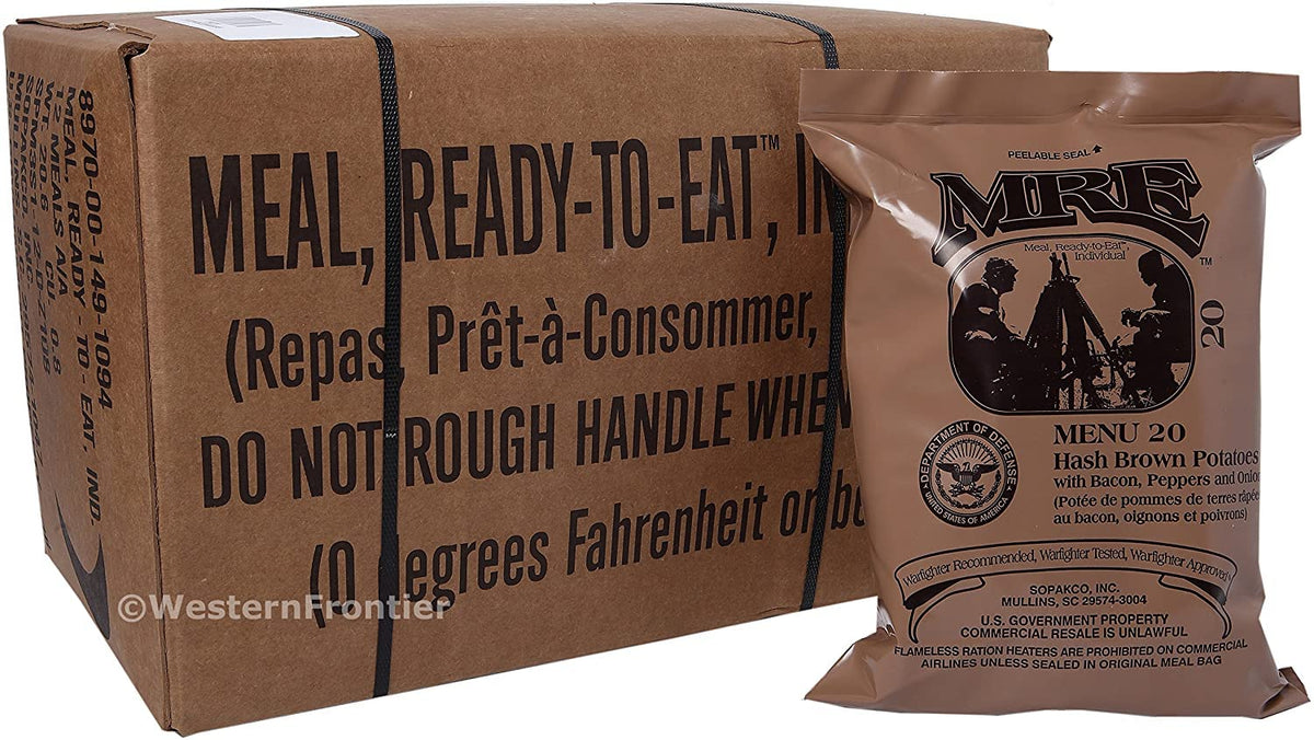 Case of 12 Military MREs B-Menu S94307