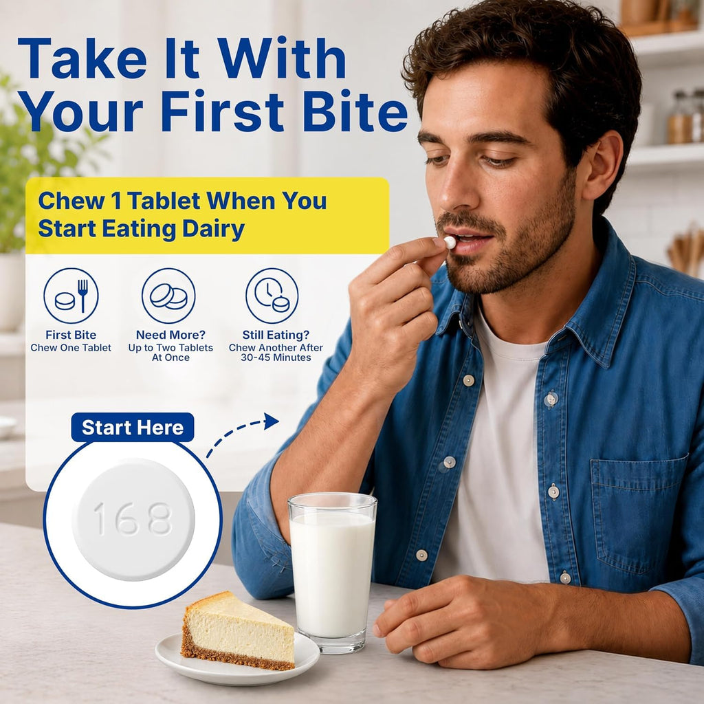 Lactase Enzyme Caplets 9,000 FCC Units S719