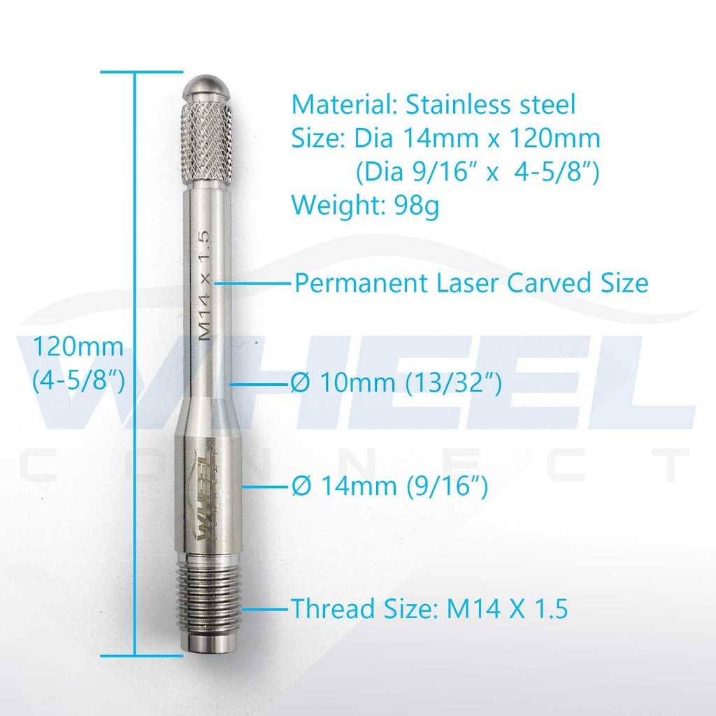 Stainless Steel Wheel Alignment Pin Set of 5 Sizes T8716