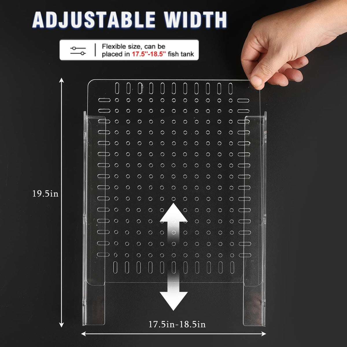 Acrylic Aquarium Divider with Suction Cups C356458