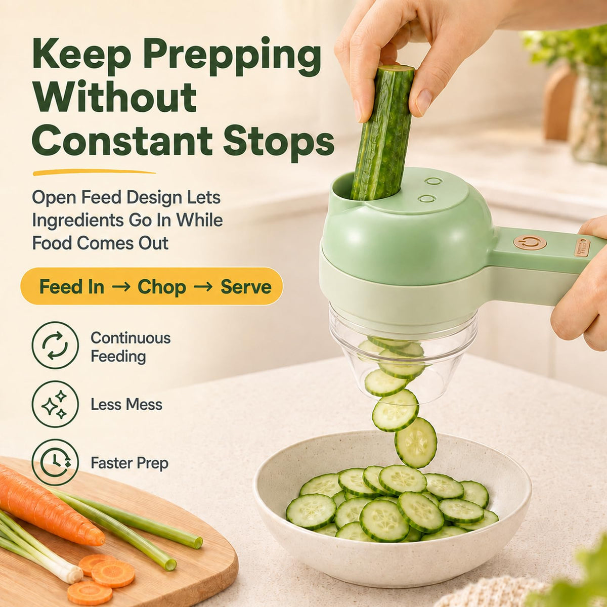4 in 1 Handheld Electric Food Chopper T441
