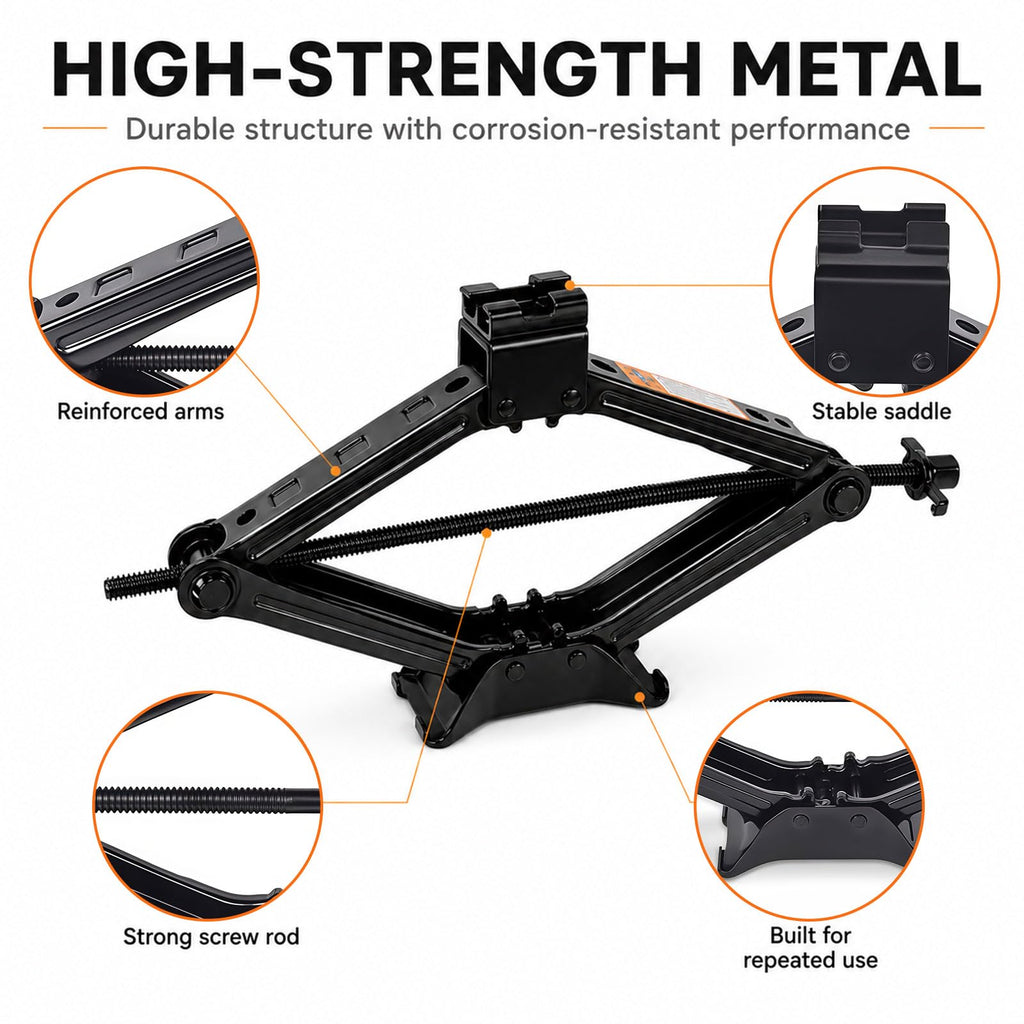 2 Ton Scissor Jack Kit with Lug Wrench S67394