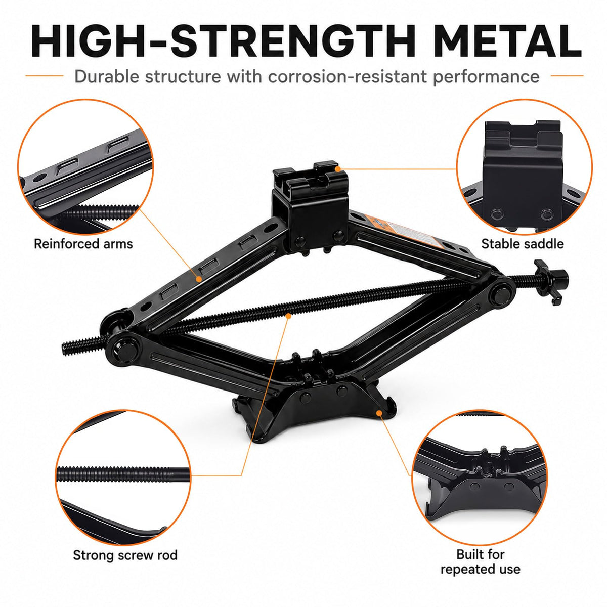2 Ton Scissor Jack Kit with Lug Wrench S67394