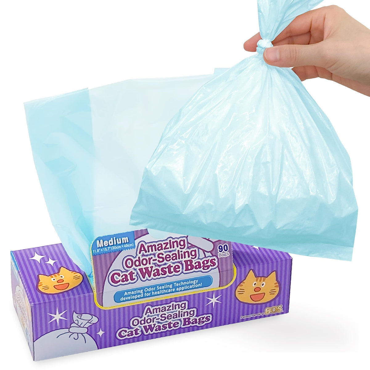 Unscented Cat Waste Disposal Bags 90 Count Y44658