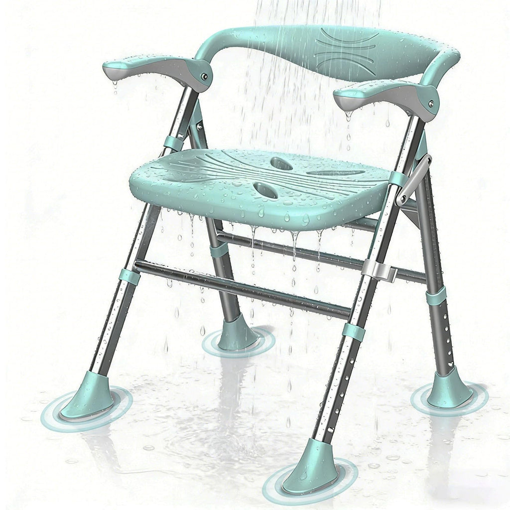 Heavy Duty Shower Chair with Arms and Back S1543