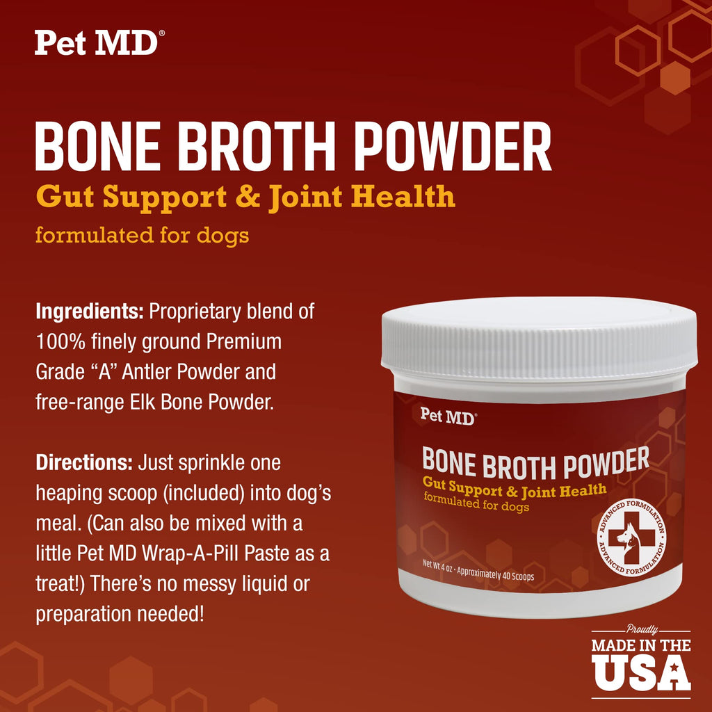 Bone Broth Powder Supplement & Peanut Butter Flavor Pill Paste M484