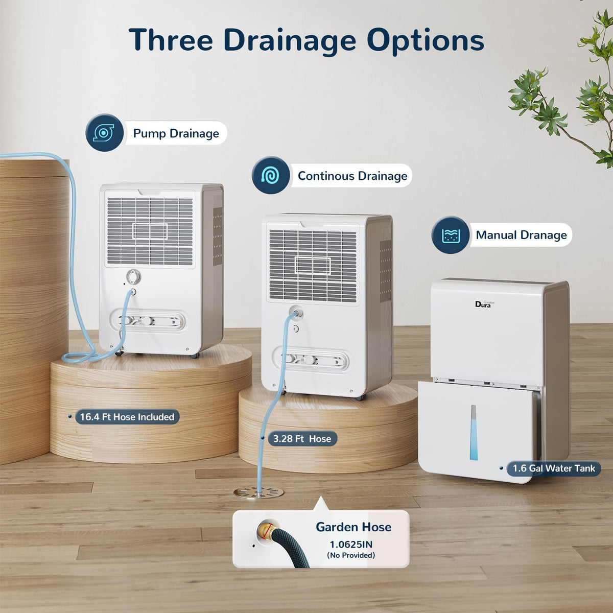 50 Pint Smart Dehumidifier with Pump R4295