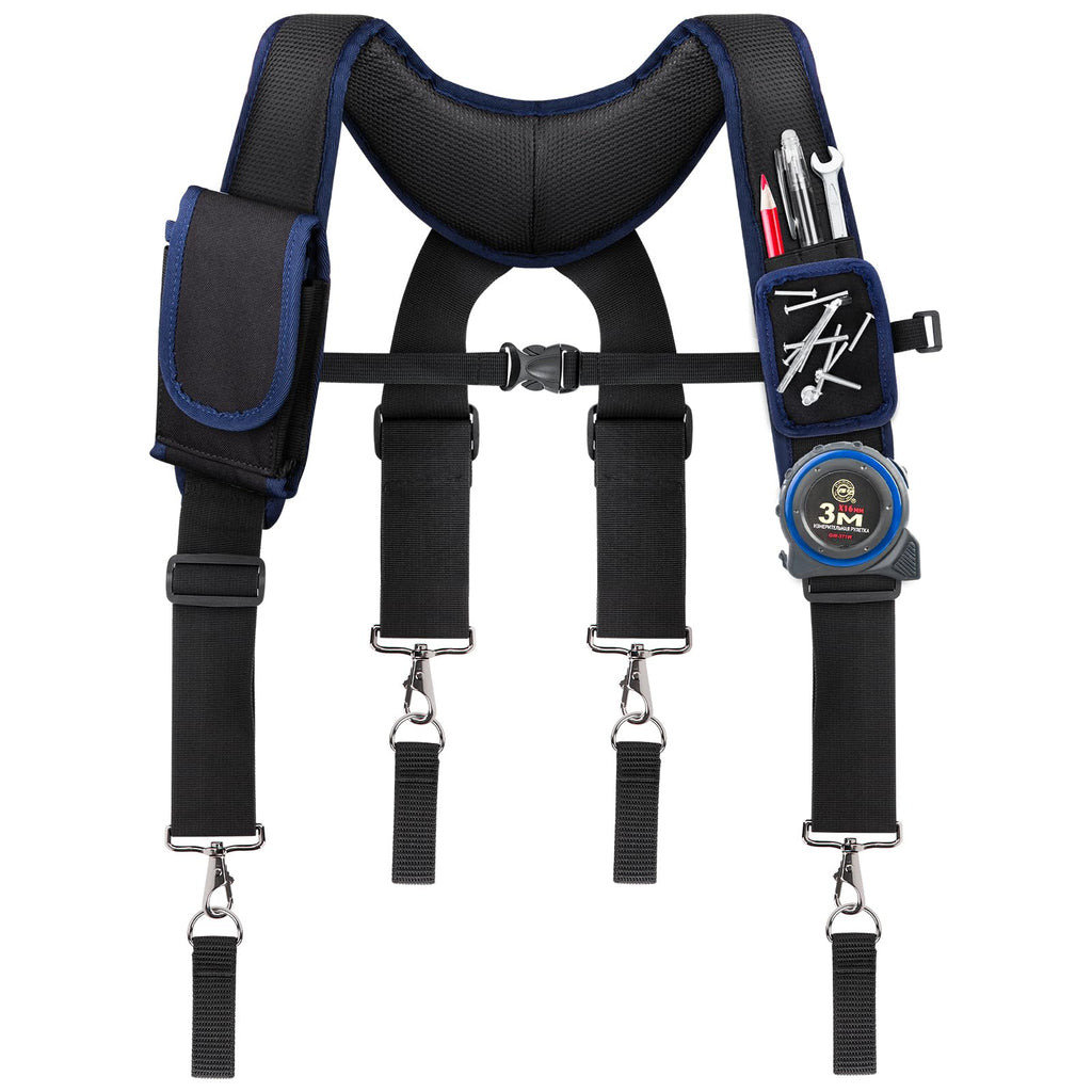 Adjustable Tool Belt with Magnetic Wristband and Pouch Pocket Q52638