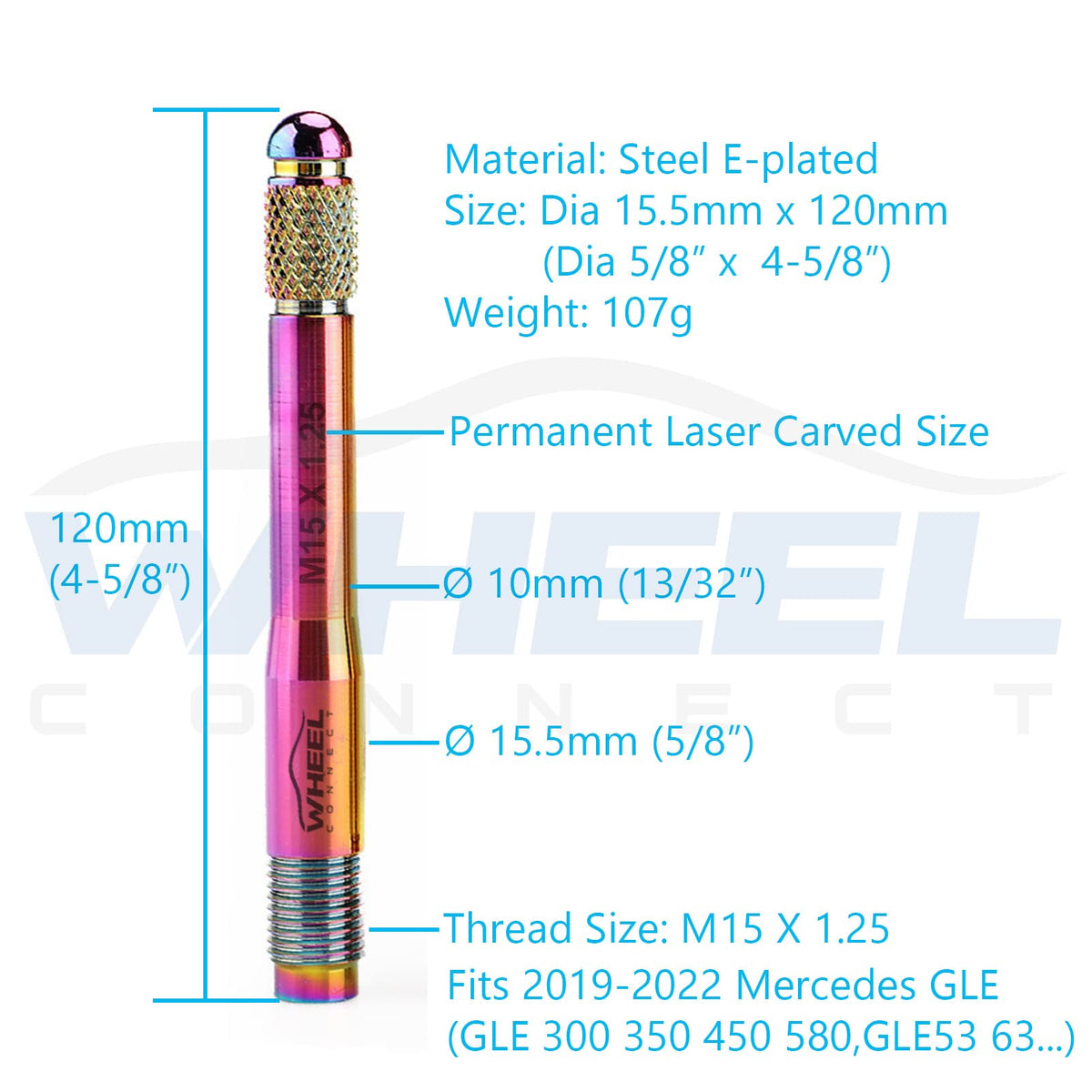 Stainless Steel Wheel Alignment Pin Set of 5 Sizes T8716