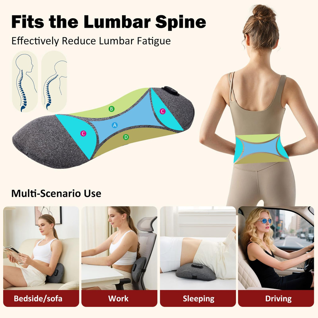 Back Massager with Heat, Vibration, Airbag Stretch M129408