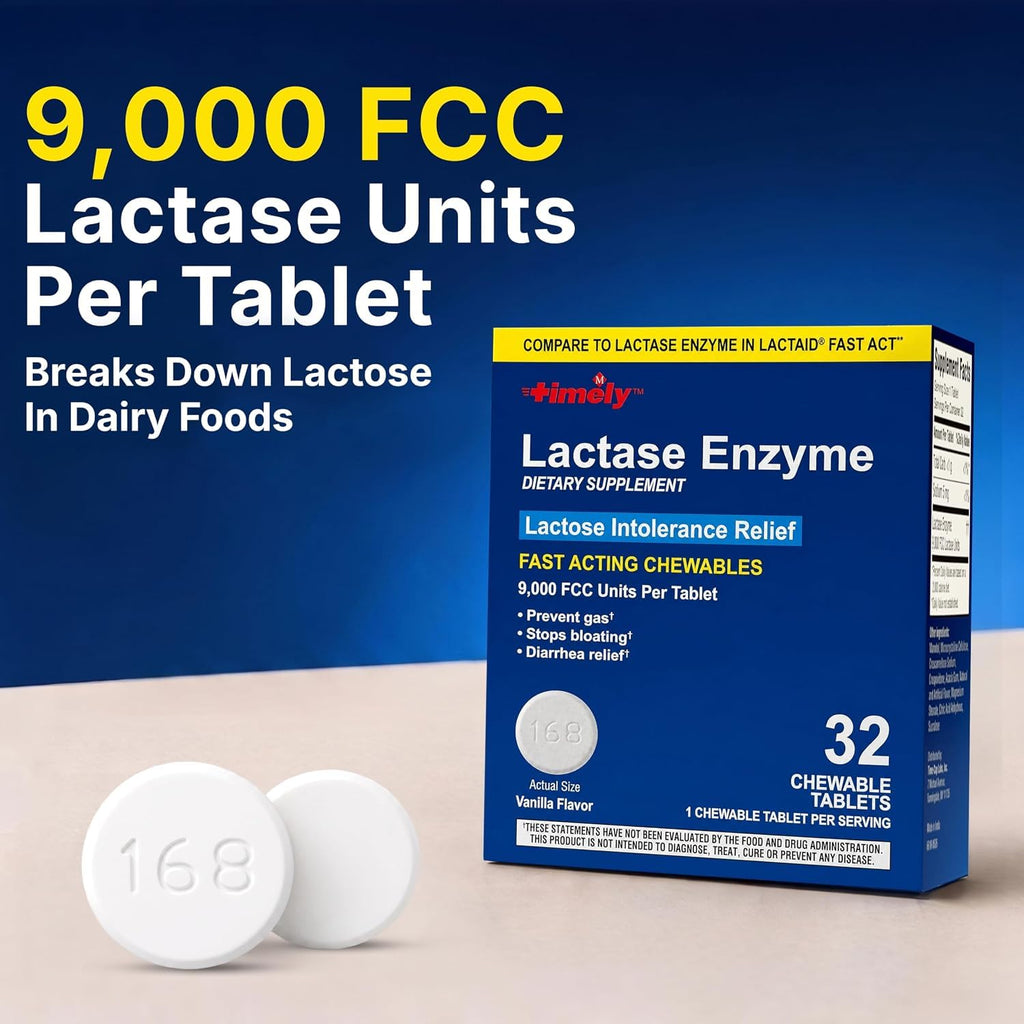 Lactase Enzyme Caplets 9,000 FCC Units S719